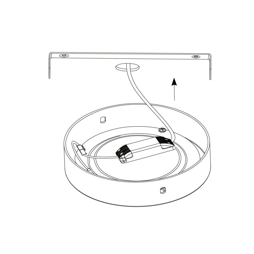 Eglo - LED Stropné svietidlo 1xLED/25W/230V strieborná okrúhly 4000K