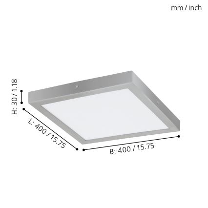 Eglo 97269 - LED Stropné svietidlo FUEVA 1 1xLED/25W/230V 4000K