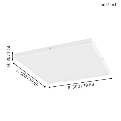 Eglo - LED Stmievateľné stropné svietidlo 1xLED/25W/230V