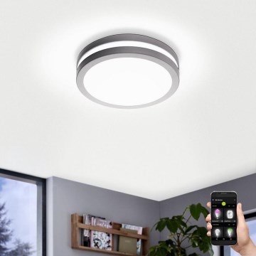 Eglo 97299 - LED stmievateľné kúpeľňové svietidlo LOCANA-C LED/14W strieborné IP44