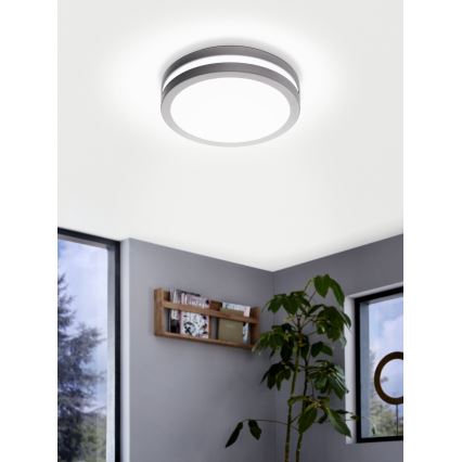 Eglo 97299 - LED stmievateľné kúpeľňové svietidlo LOCANA-C LED/14W strieborné IP44