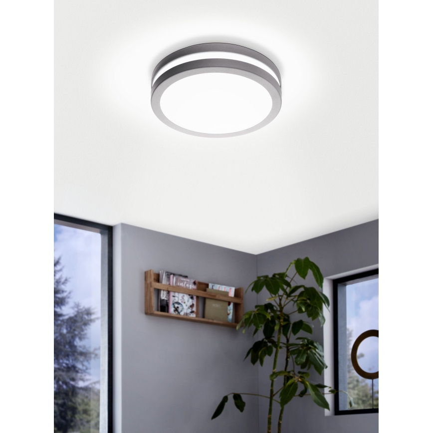 Eglo 97299 - LED stmievateľné kúpeľňové svietidlo LOCANA-C LED/14W strieborné IP44