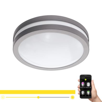 Eglo 97299 - LED stmievateľné kúpeľňové svietidlo LOCANA-C LED/14W strieborné IP44