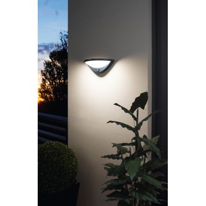 Eglo 97312 - LED Vonkajšie nástenné svietidlo so senzorom BELCREDA LED/9,3W/230V IP44