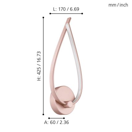 Eglo - LED Nástenné svietidlo LED/11W/230V