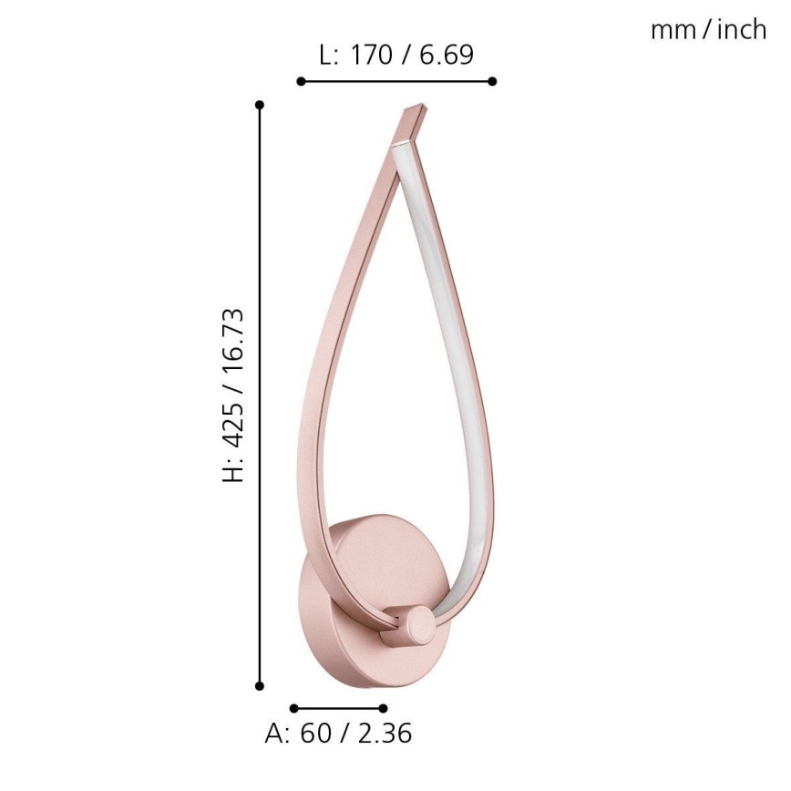 Eglo - LED Nástenné svietidlo LED/11W/230V