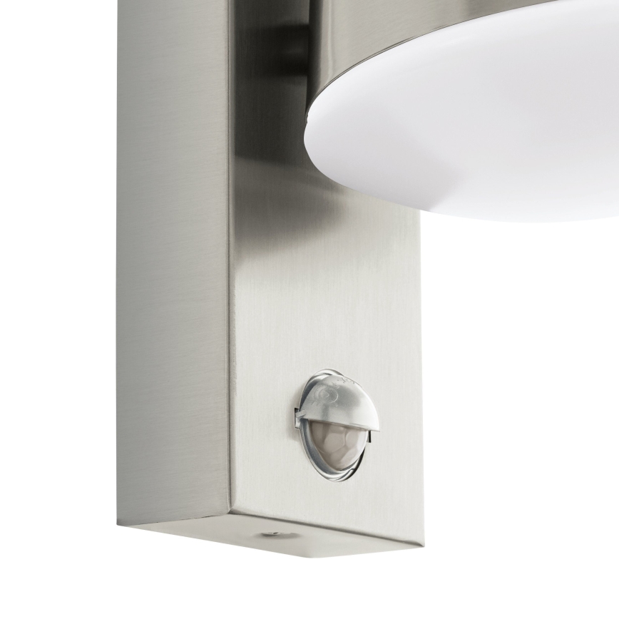 Eglo 97453 - Vonkajšie nástenné svietidlo so senzorom CALDIERO 1xE27/10W/230V IP44