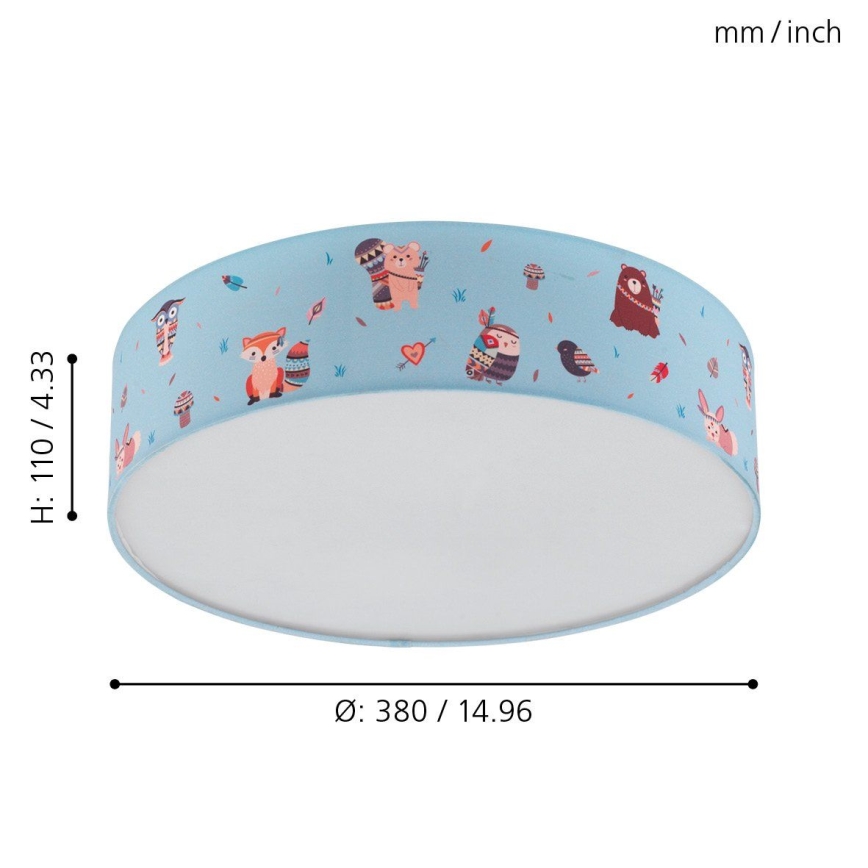 Eglo - Detské stropné svietidlo 2xE27/40W/230V