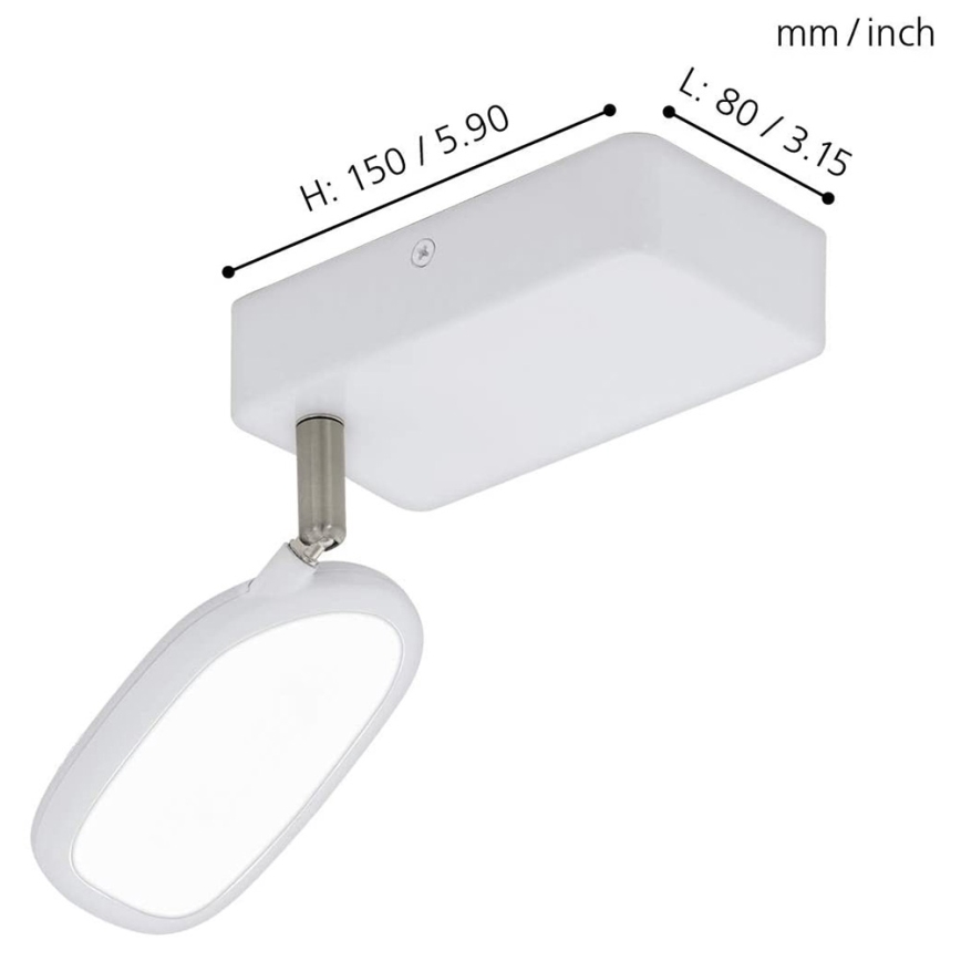 Eglo - LED RGB Bodové svietidlo PALOMBARE-C 1xLED/5W/230V