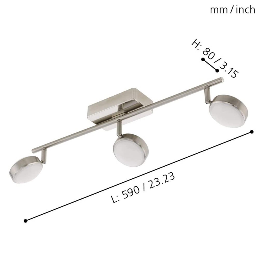 Eglo - LED RGB Bodové svietidlo CORROPOLI-C 3xLED/5W/230V