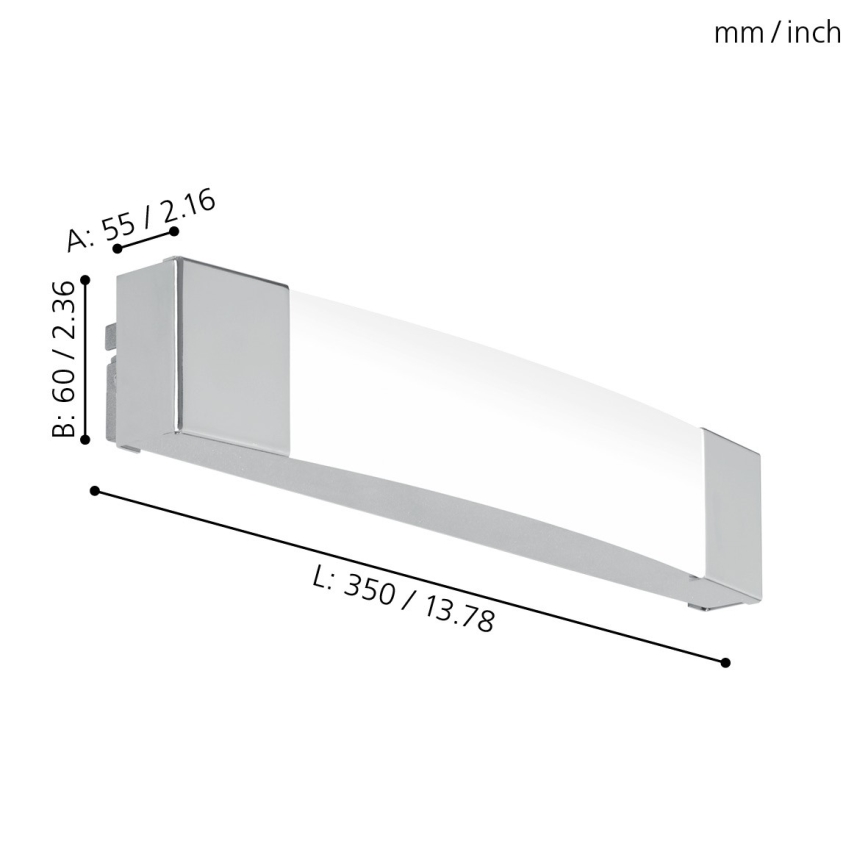 Eglo - LED úpeľňové zrkadlové svietidlo LED/8,3W/230V IP44