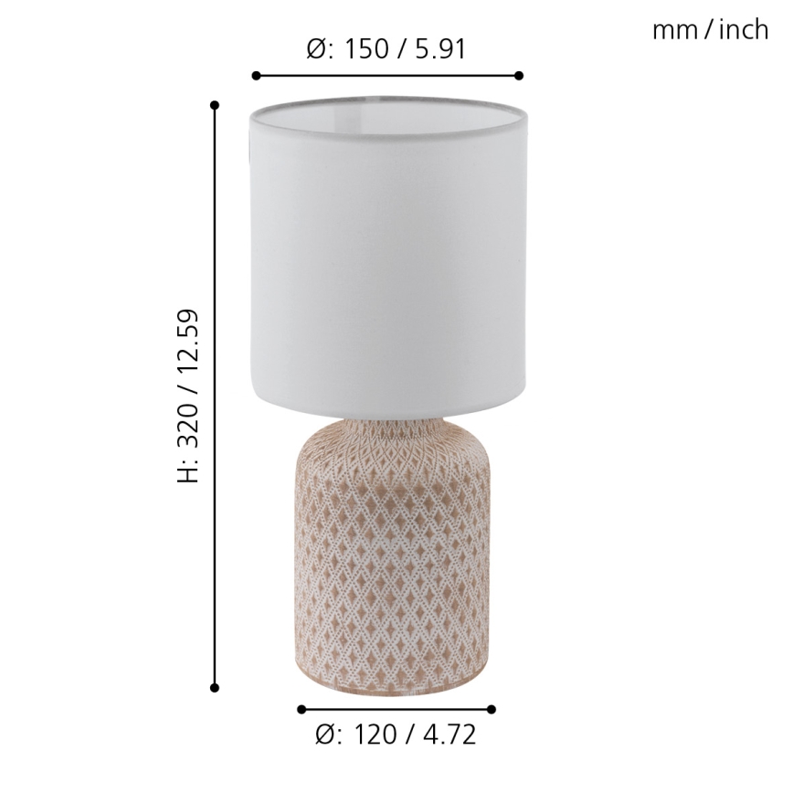 Eglo - Stolná lampa 1xE14/40W/230V
