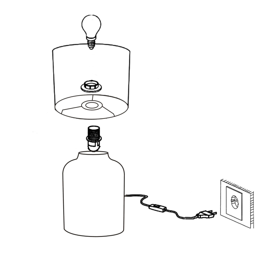Eglo - Stolná lampa 1xE14/40W/230V