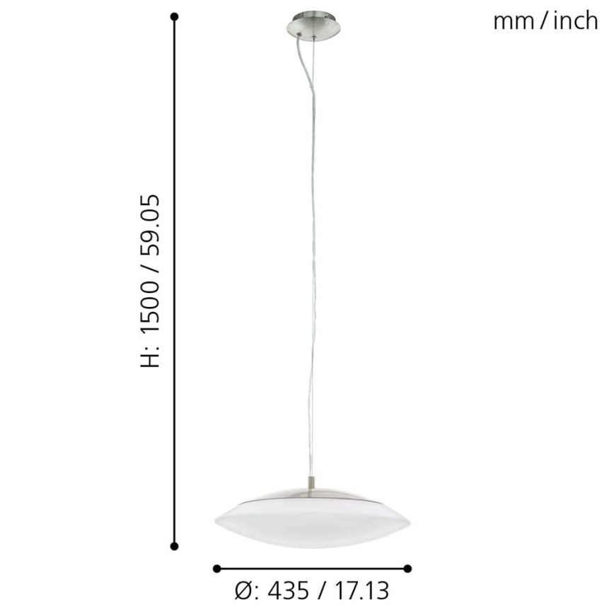 Eglo 97812 - LED RGB Stmievateľný luster na lanku FRATTINA-C 1xLED/27W/230V