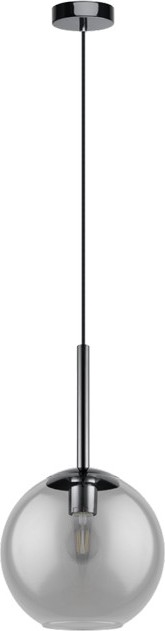 Eglo 97847 - Luster TINDARI na lane 1xE27/28W/230V čierna/dymová