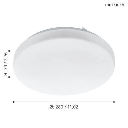 Eglo 97871 - LED Stropné svietidlo FRANIA LED/11,5W/230V