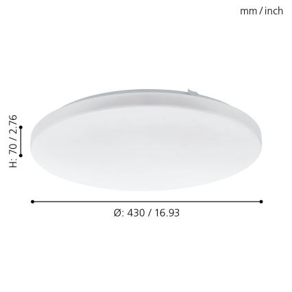 Eglo 97873 - LED Stropné svietidlo FRANIA LED/33,5W/230V