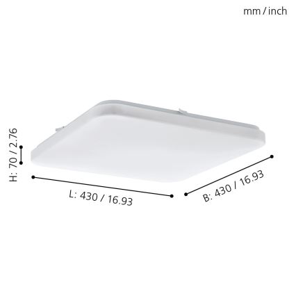 Eglo 97876 - LED Stropné svietidlo FRANIA LED/33,5W/230V