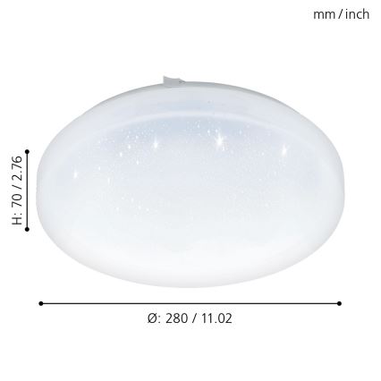 Eglo 97877 - LED Stropné svietidlo FRANIA-S LED/11,5W/230V