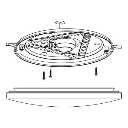 Eglo 97877 - LED Stropné svietidlo FRANIA-S LED/11,5W/230V