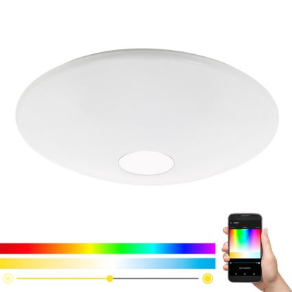 Eglo 97918 - LED RGB Stmievateľné stropné svietidlo TOTARI-C LED/34W/230V + diaľkové ovládanie
