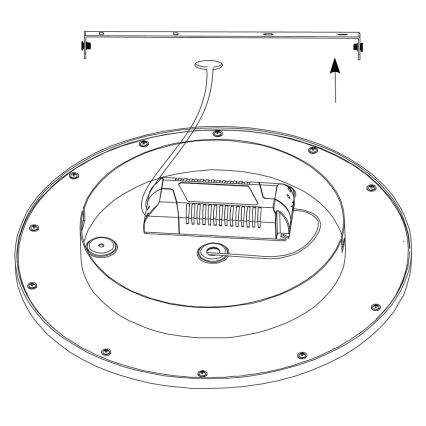 Eglo - LED RGBW Stropné svietidlo SARSINA-C LED/16W/230V + diaľkové ovládanie