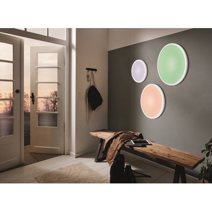 Eglo - LED RGBW Stropné svietidlo SARSINA-C LED/34W/230V + diaľkové ovládanie