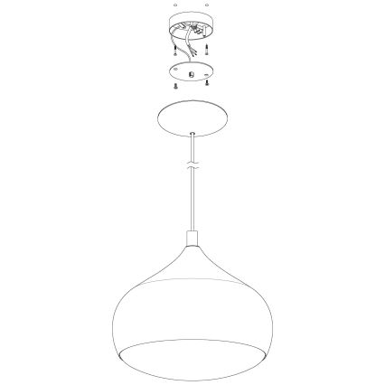 Eglo - LED RGBW Stmievateľný luster na lanku COMBA-C LED/18W/230V Bluetooth