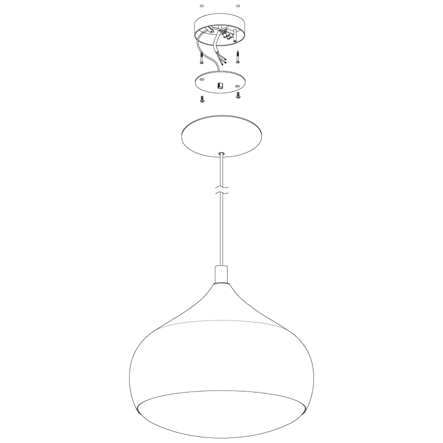 Eglo - LED RGBW Stmievateľný luster na lanku COMBA-C LED/18W/230V Bluetooth