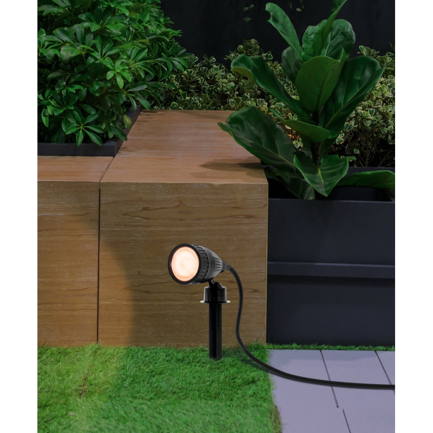 Eglo 98052 - LED RGB Vonkajšia lampa NEMA-C 1xGU10/5W/230V IP44