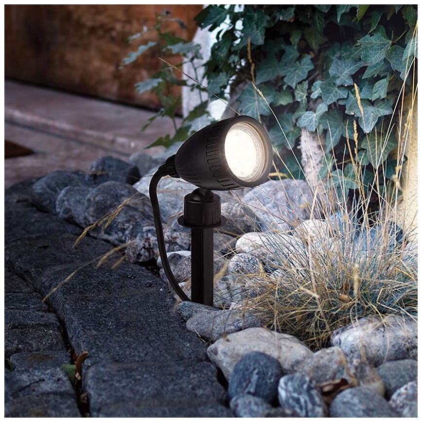 Eglo 98052 - LED RGB Vonkajšia lampa NEMA-C 1xGU10/5W/230V IP44
