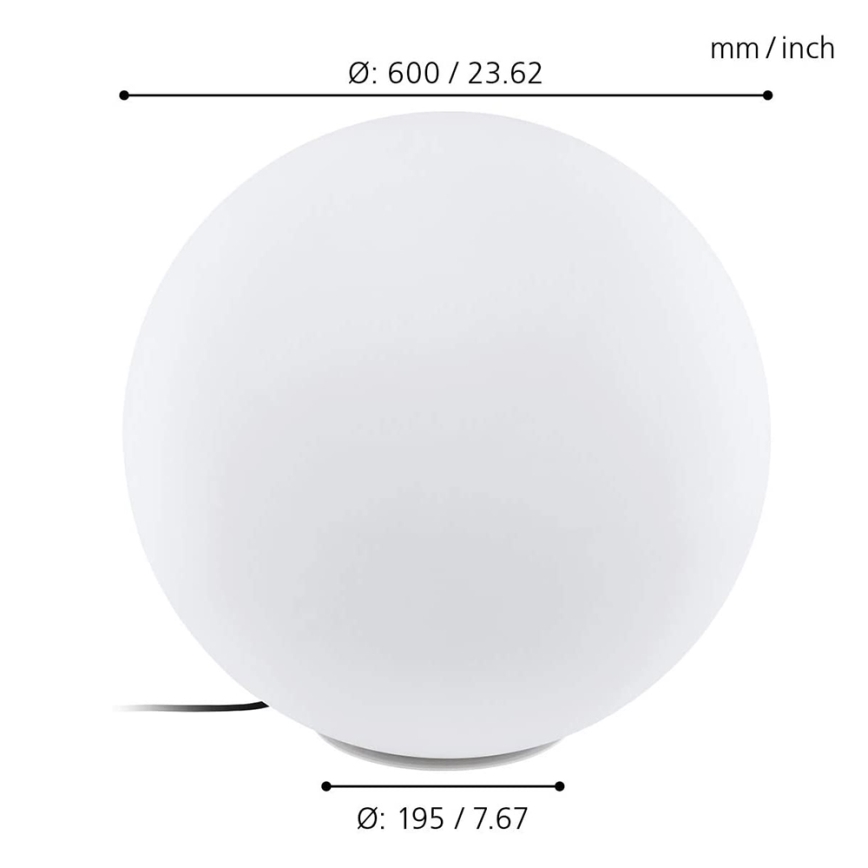 Eglo - LED RGBW Vonkajšia lampa MONTEROLO-C 1xLED/9W/230V IP65 ø600