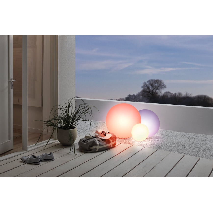 Eglo 98108 - LED RGB Vonkajšia stojacia lampa MONTEROLO-C 1xE27/9W/230V IP65 ø600