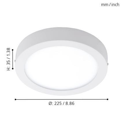 Eglo - LED Stmievateľné vonkajšie svietidlo ARGOLIS-C LED/16,5W/230V IP44