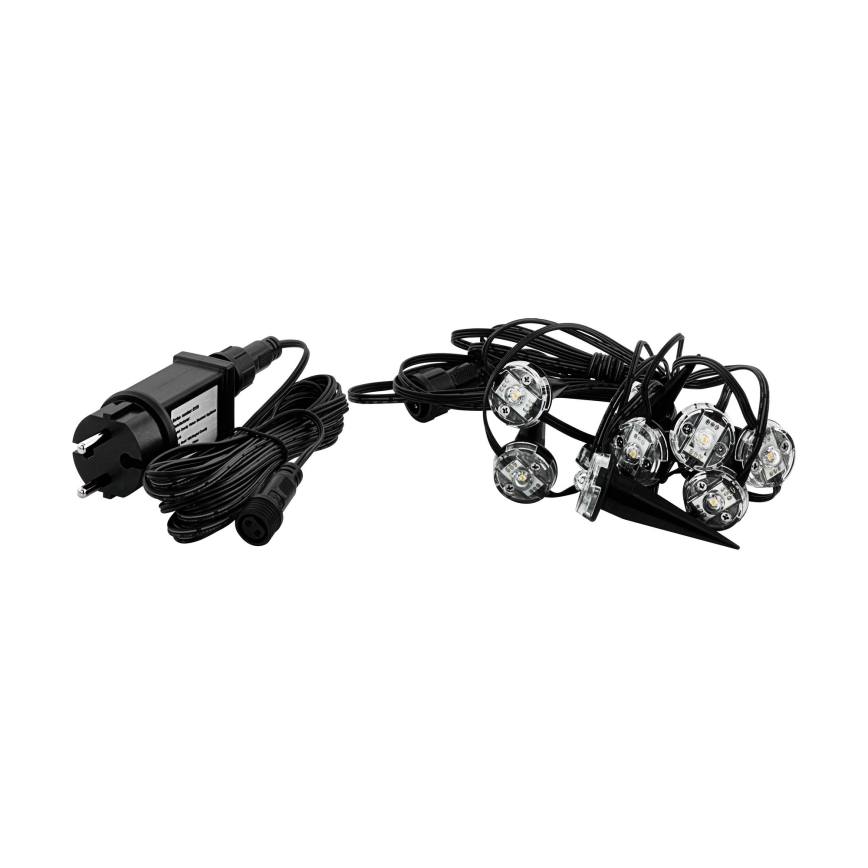 Eglo - LED vonkajší dekoratívny reťazec 9xLED 10m IP65 teplá biela