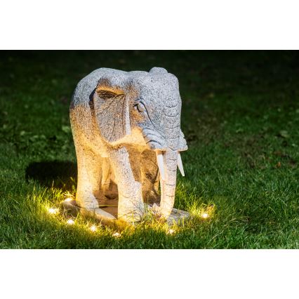 Eglo - LED Vonkajší dekoračný reťaz 9xLED 10m IP65 teplá biela