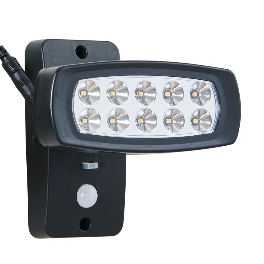Eglo - LED solárne nástenné svietidlo so senzorom LED/1,2V 600 mAh IP44