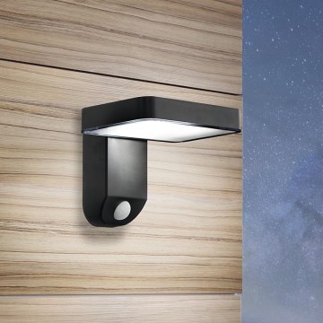 Eglo 98191 - LED Solárne nástenné svietidlo so senzorom PASTION LED/3,7V IP44