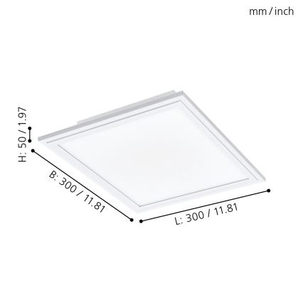 Eglo - LED Stmievateľné stropné svietidlo LED/14W/230V + diaľkové ovládanie