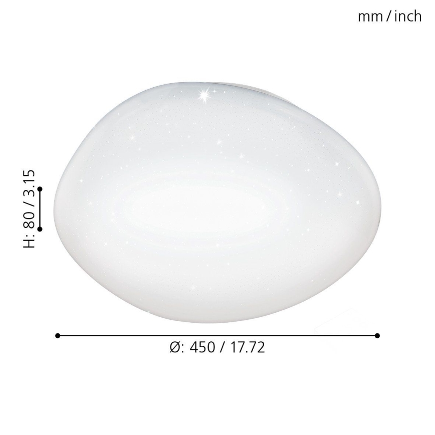 Eglo - LED Stmievateľné stropné svietidlo LED/24W/230V pr. 45 cm + diaľkové ovládanie