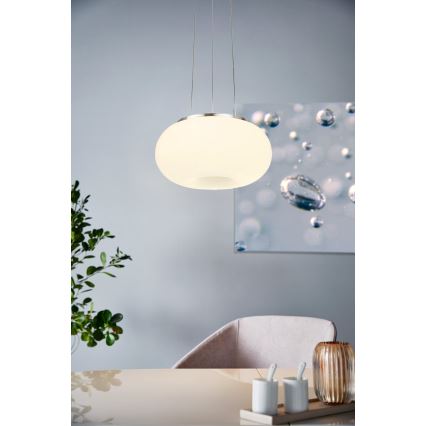 Eglo - LED RGB Stmievateľný luster na lanku OPTICA-C LED/21W/230V pr. 37,5 cm