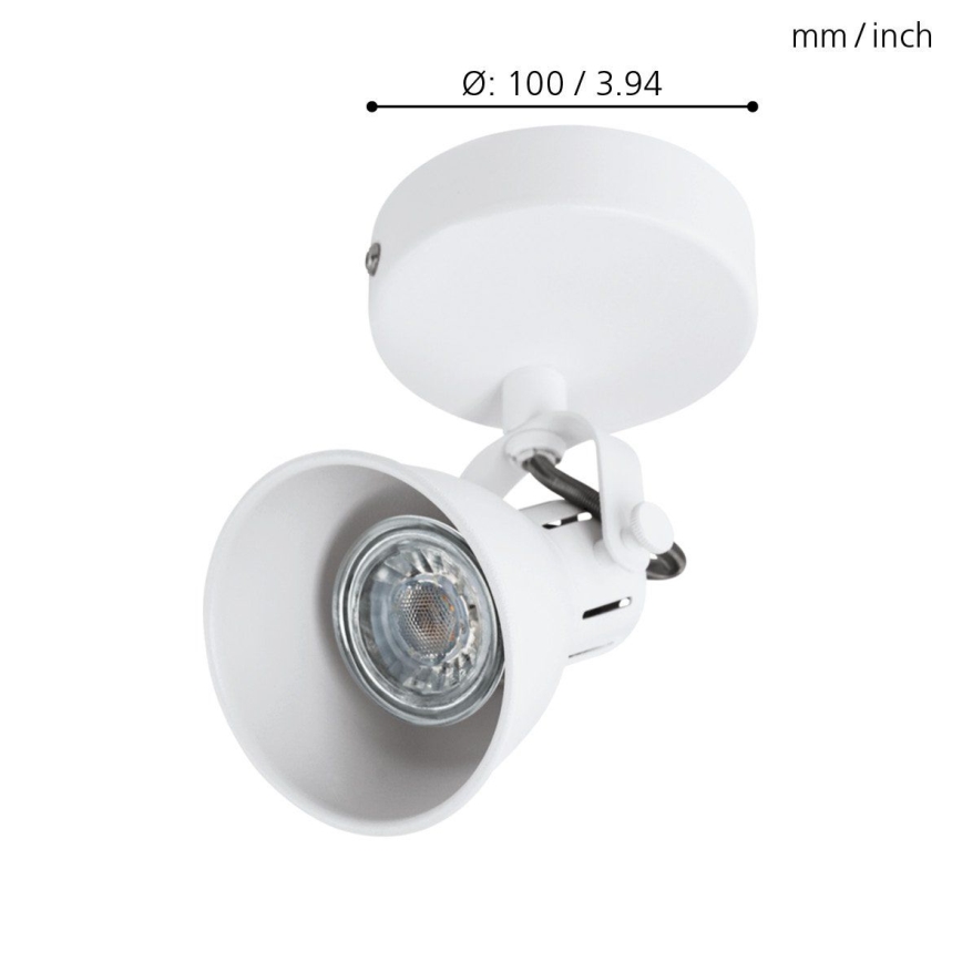 Eglo - LED Nástenné bodové svietidlo 1xGU10/3,3W/230V