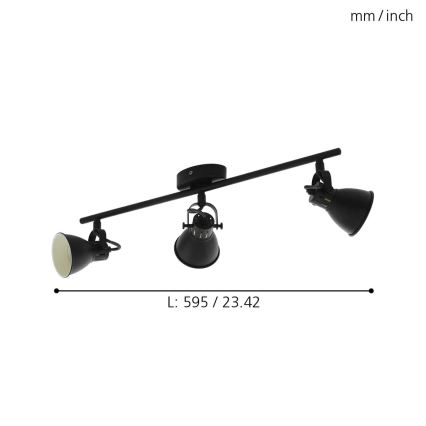 Eglo 98399 - LED Bodové svietidlo SERAS 3xGU10/3,3W/230V