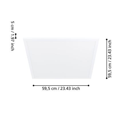 Eglo - LED Stropné svietidlo so senzorom LED/34W/230V