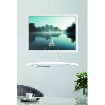 Eglo - LED RGB Stmievateľný luster na lanku HORNITOS-C LED/37W/230V + diaľkové ovládanie