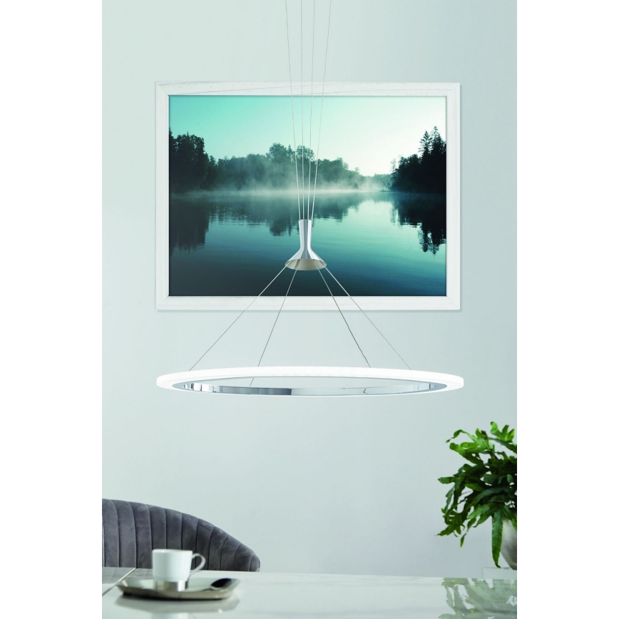 Eglo - LED RGB Stmievateľný luster na lanku HORNITOS-C LED/37W/230V + diaľkové ovládanie