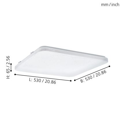 Eglo 98449 - LED Stropné svietidlo FRANIA-S LED/49,5W/230V