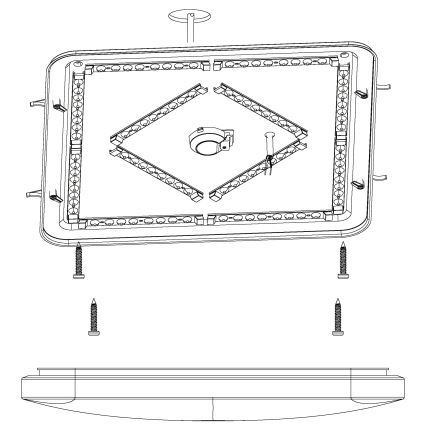 Eglo 98449 - LED Stropné svietidlo FRANIA-S LED/49,5W/230V