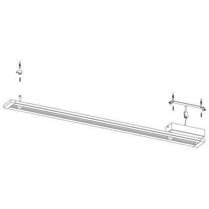 Eglo - LED Stmievateľné stropné svietidlo LED/27W/230V