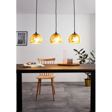 Eglo - Luster na lanku 3xE27/40W/230V